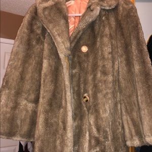 Faux Fur Coat below the knees